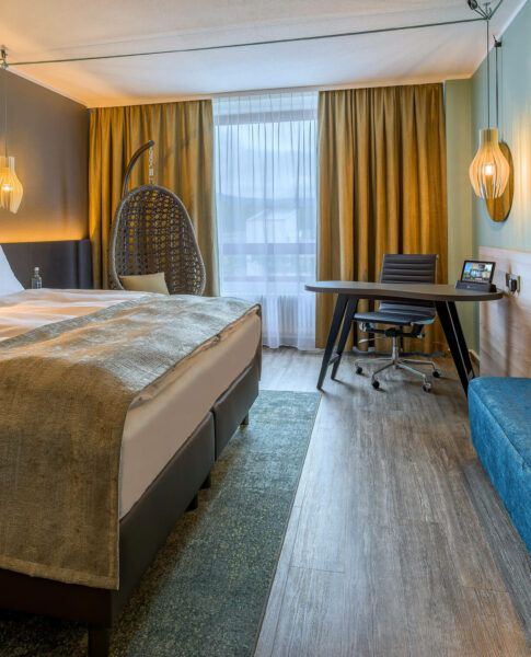 elaya-hotel-frankfurt-oberursel-double-room Gemütliches Ambiente in den Doppelzimmern im elaya hotel frankfurt oberursel.