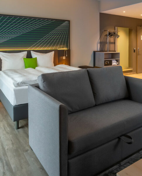 Die barrierefreie junior suite im elaya hotel kevelaer