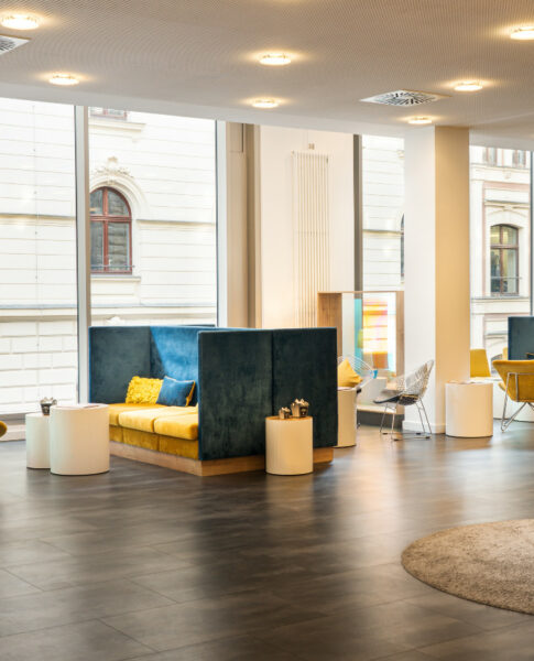 elaya-hotel-leipzig-city-center-lounge Die gemütliche Lounge im elaya hotel leipzig city center