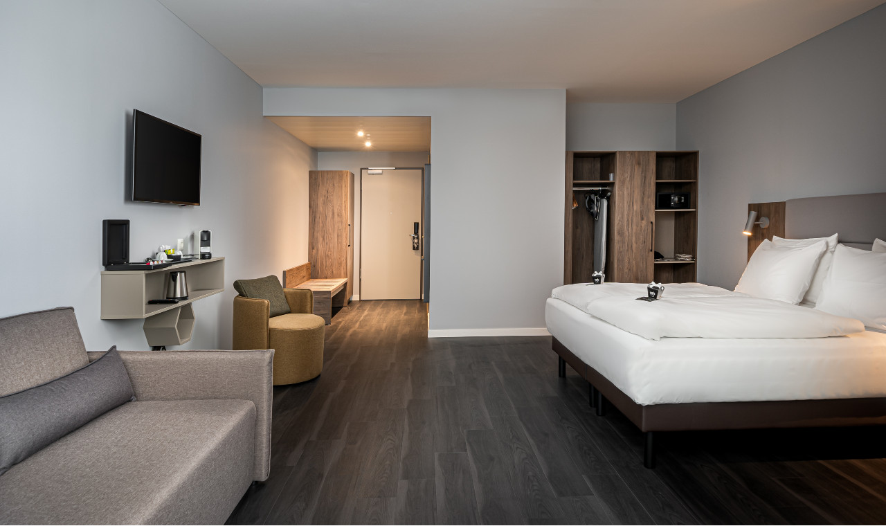 Mehr Luxus auf Reisen bietet eine Suite im elaya hotel oberhausen