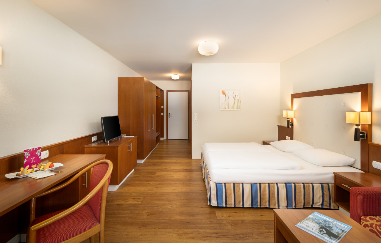 Doppelzimmer der Kategorie Superior im elaya hotel steinplatte