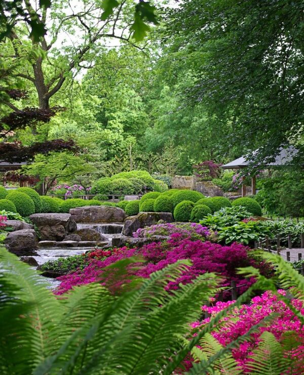 Der botanische Garten in Augsburg