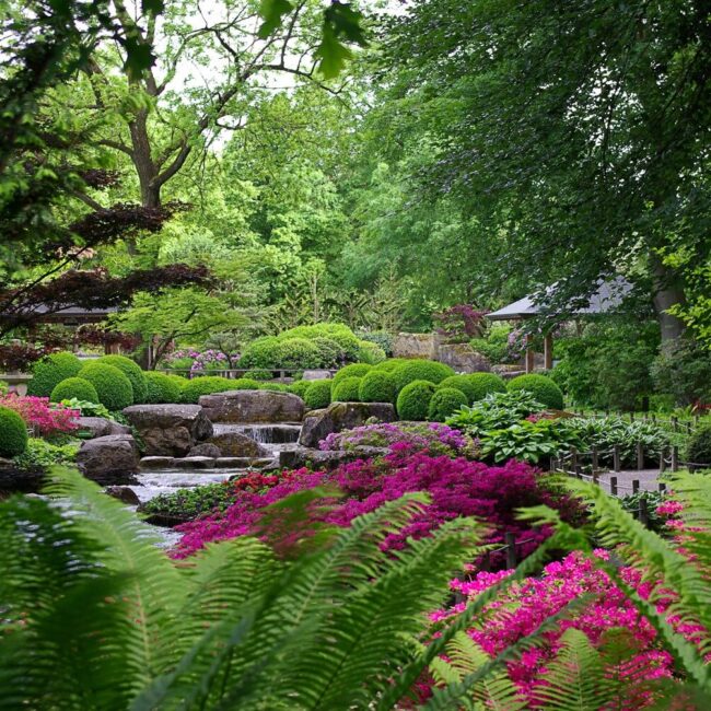 Der botanische Garten in Augsburg