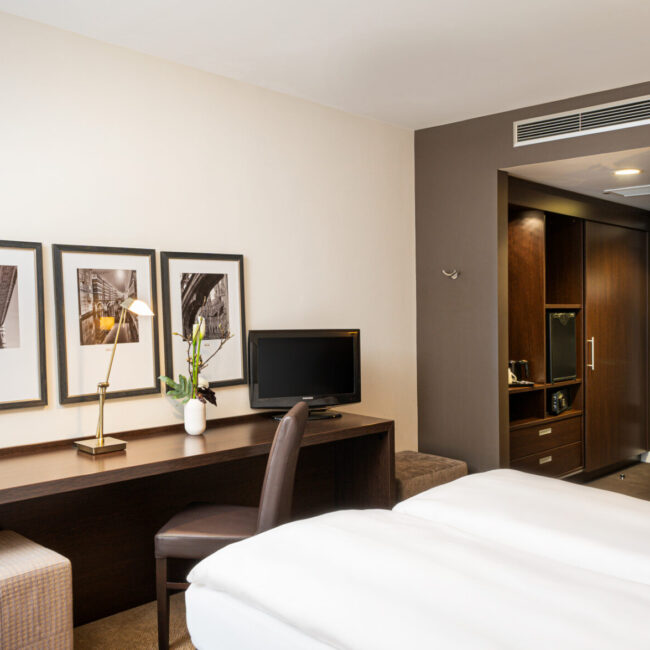 Ein Einblick in unsere Superior Zimmer im elaya hotel munich schwabing